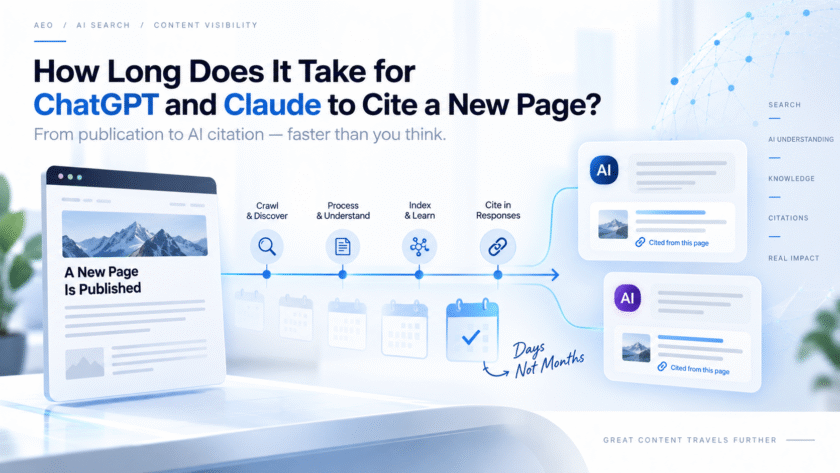 ChatGPT and Claude AI citation timeline for newly published web pagesChatGPT and Claude AI citation timeline for newly published web pages